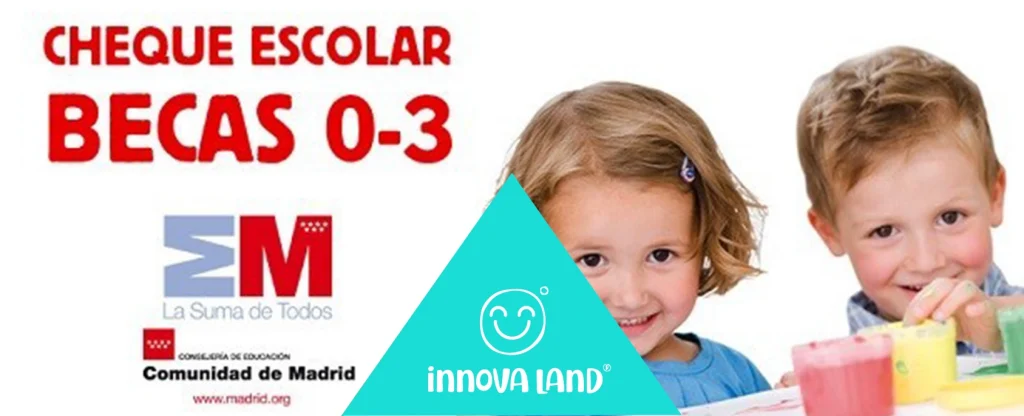 Becas infantiles Comunidad de Madrid para Innova Land