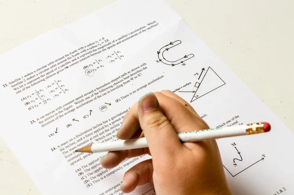 examen de matemáticas